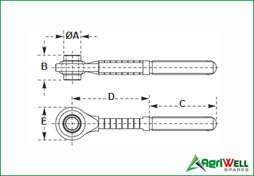 TRACTOR TOP LINK ENDS-MF
