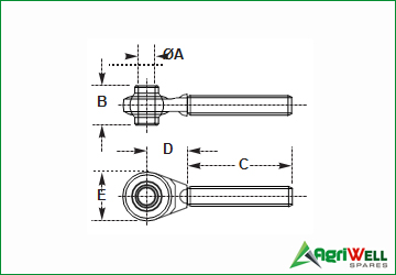 TRACTOR TOP LINK ENDS