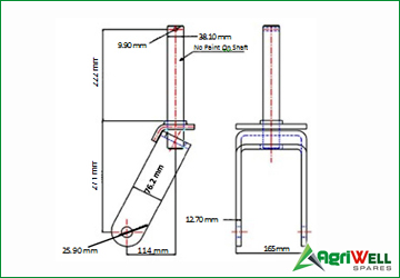 tail wheel fork